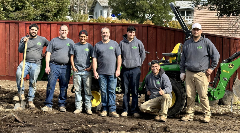 picture of the JA Landscaping crew in Napa, California