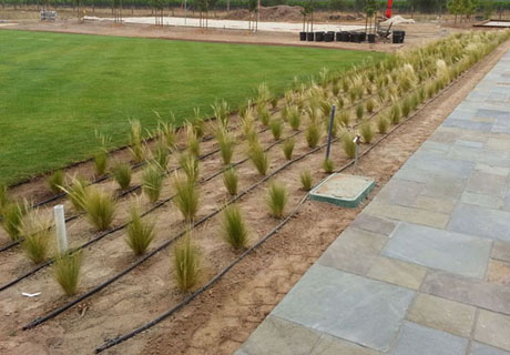 JA Landscaping, Napa California irrigation entry portal